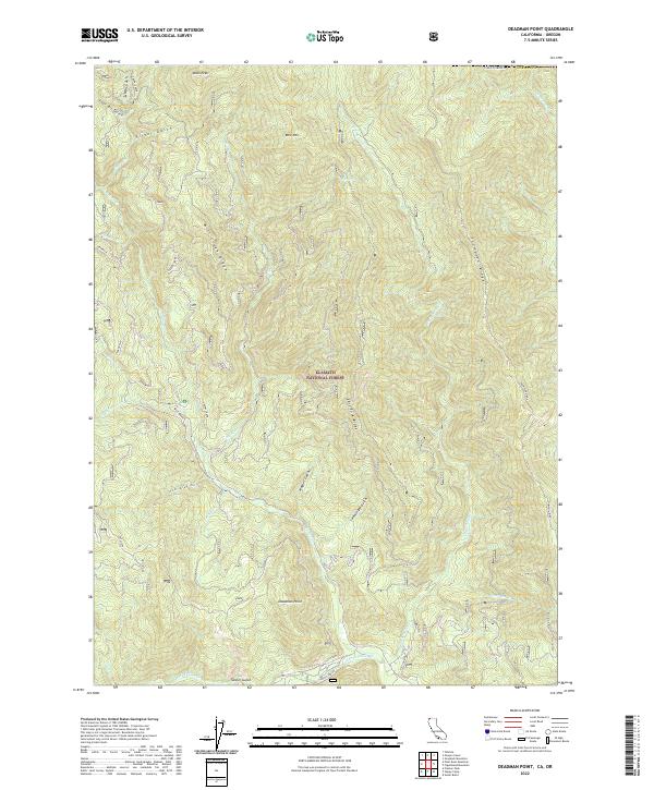 Deadman Point 2022 topographic map thumbnail