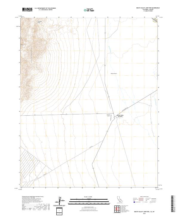 Death Valley Junction 2021 topographic map thumbnail