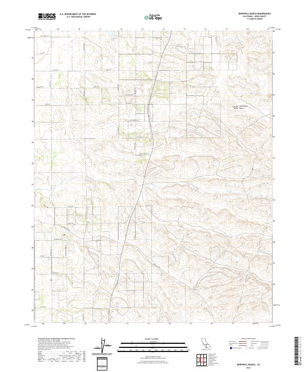 Deepwell Ranch 2021 topographic map thumbnail