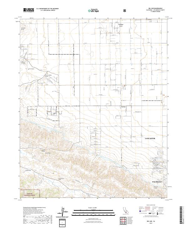 Del Sur 2021 topographic map thumbnail