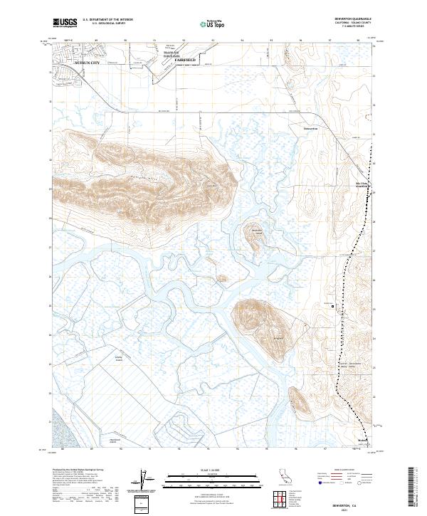 Denverton topographic map thumbnail