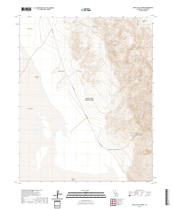 Devils Golf Course 2021 topographic map thumbnail