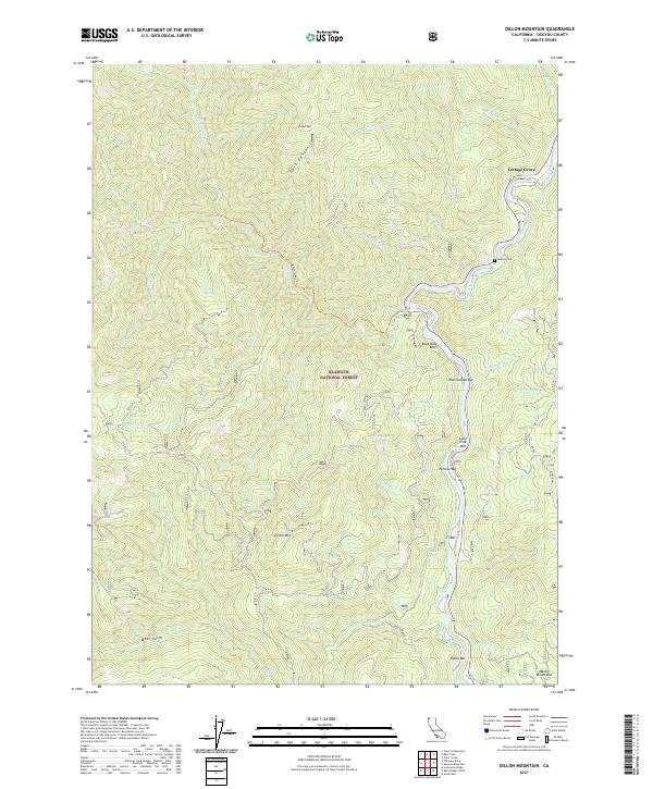 Dillon Mountain topographic map thumbnail