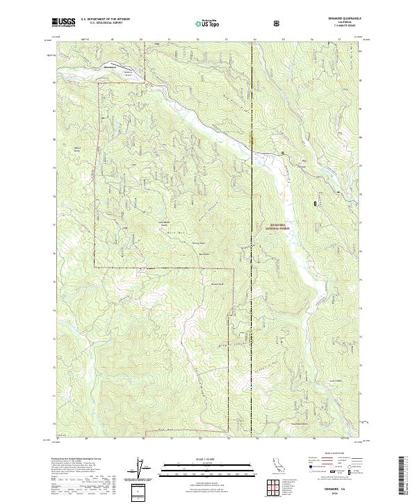Dinsmore 2022 topographic map thumbnail
