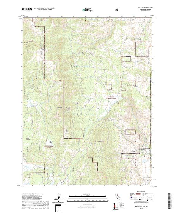 Dog Valley 2022 topographic map thumbnail