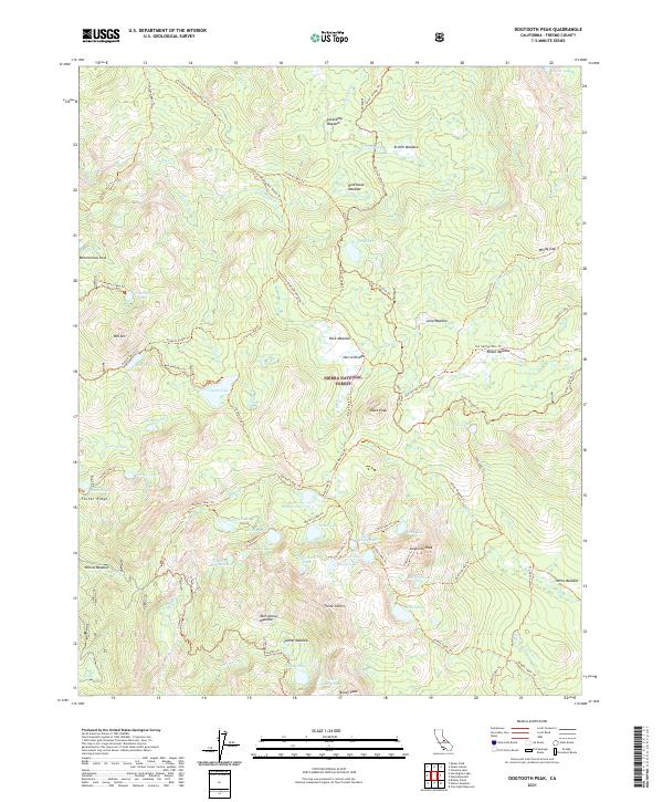 Dogtooth Peak 2021 topographic map thumbnail