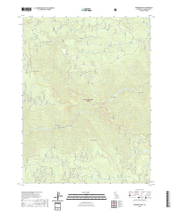 Dogwood Peak 2022 topographic map thumbnail