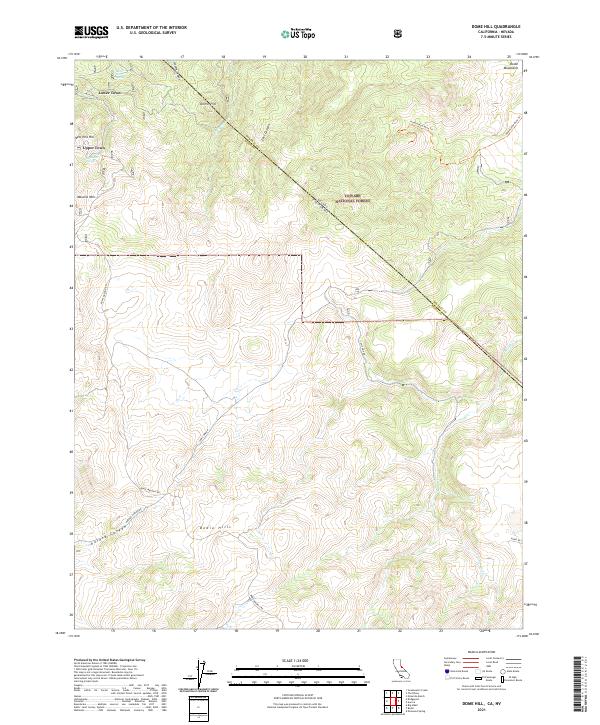 Dome Hill 2021 topographic map thumbnail
