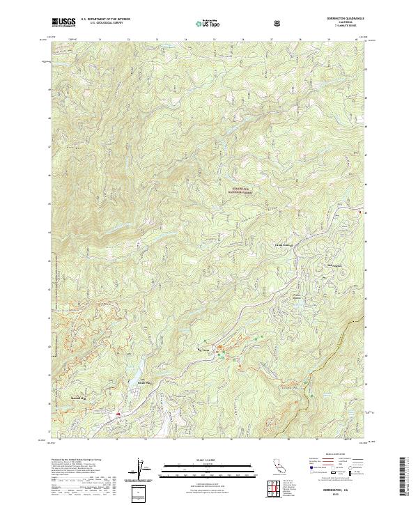 Dorrington 2022 topographic map thumbnail