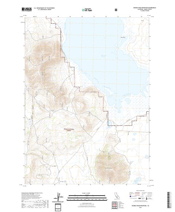 Double Head Mountain topographic map thumbnail