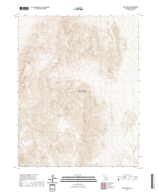 Dry Mountain 2021 topographic map thumbnail