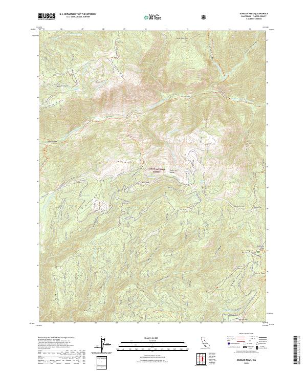 Duncan Peak 2022 topographic map thumbnail