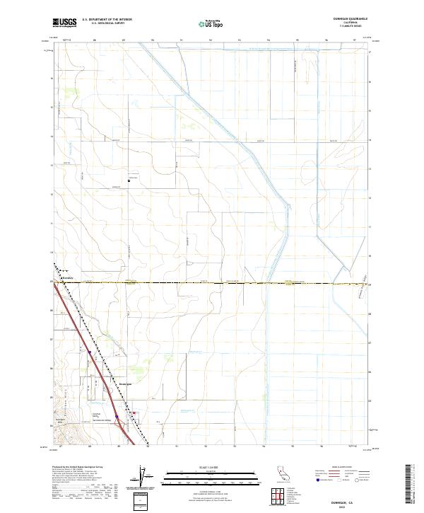 Dunnigan 2022 topographic map thumbnail