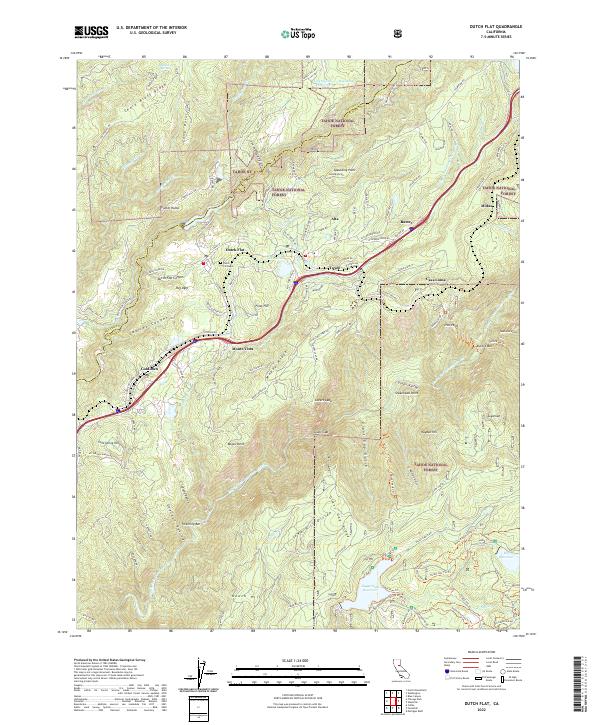 Dutch Flat 2022 topographic map thumbnail