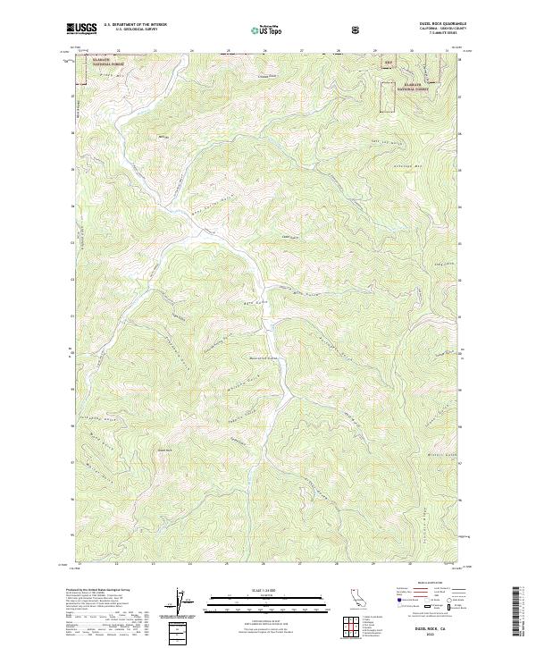 Duzel Rock 2022 topographic map thumbnail