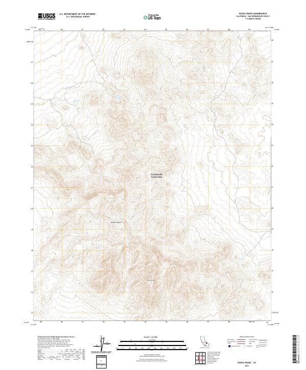 Eagle Crags 2021 topographic map thumbnail
