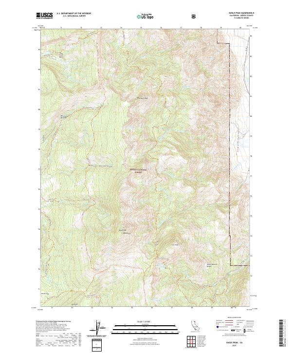 Eagle Peak 2021 topographic map thumbnail