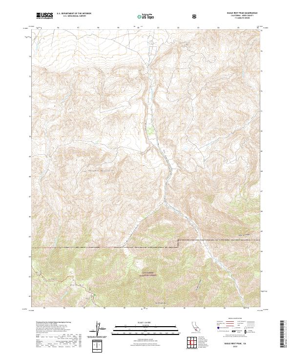 Eagle Rest Peak topographic map thumbnail