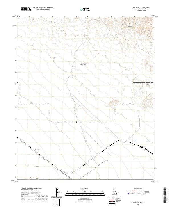 East of Acolita topographic map thumbnail