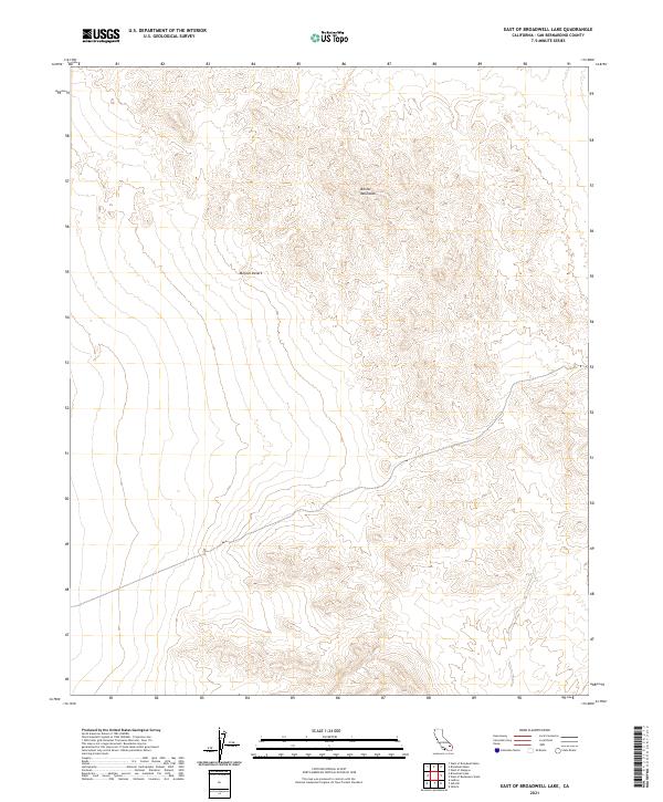 East of Broadwell Lake topographic map thumbnail