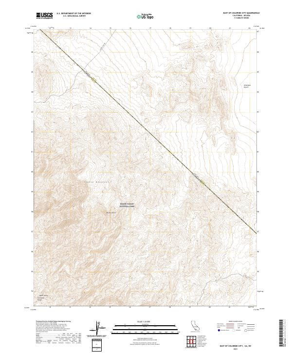 East of Chloride City topographic map thumbnail