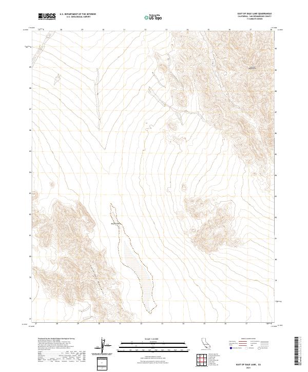 East of Dale Lake topographic map thumbnail