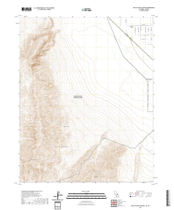 East of Echo Canyon topographic map thumbnail