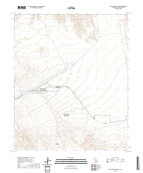 East of Red Canyon topographic map thumbnail