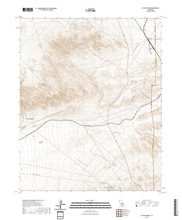 El Paso Peaks topographic map thumbnail