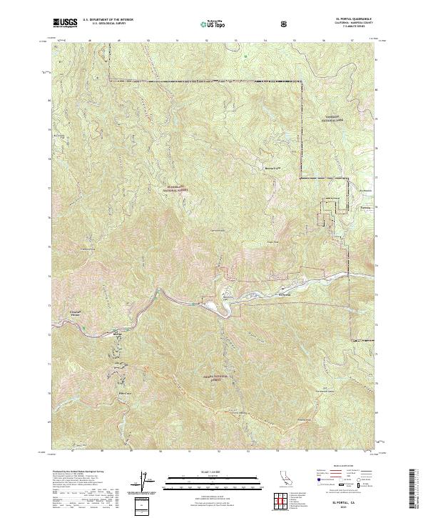 El Portal topographic map thumbnail