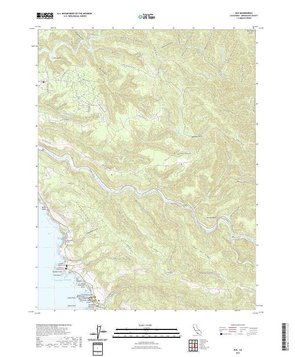 Elk 2021 topographic map thumbnail