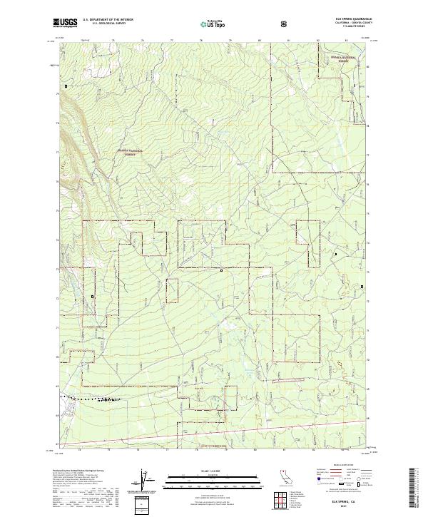Elk Spring 2021 topographic map thumbnail