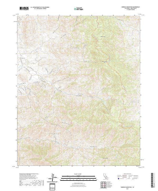 Emerald Mountain topographic map thumbnail