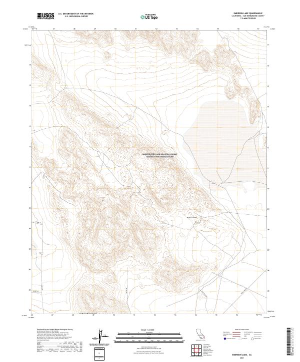 Emerson Lake topographic map thumbnail