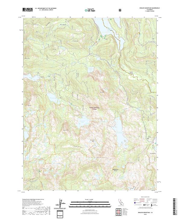 English Mountain topographic map thumbnail