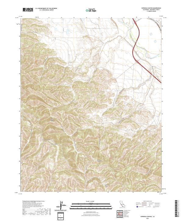 Espinosa Canyon topographic map thumbnail
