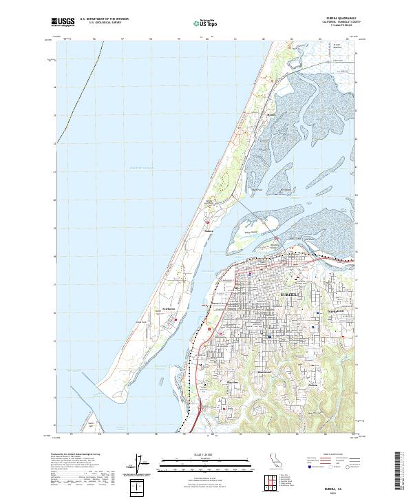 Eureka 2021 topographic map thumbnail