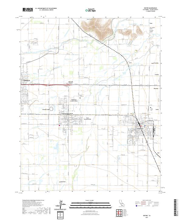Exeter 2021 topographic map preview