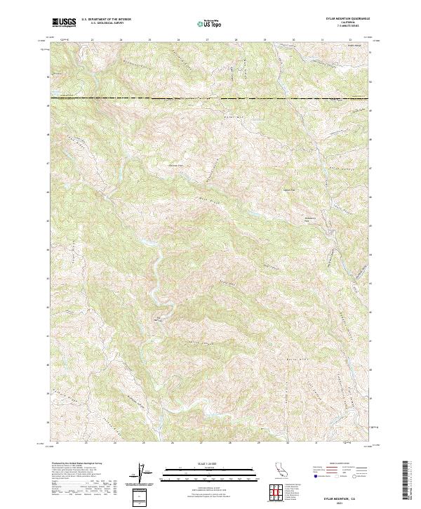 Eylar Mountain topographic map thumbnail