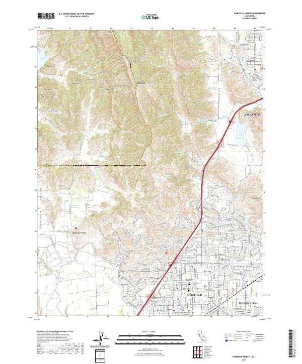 Fairfield North topographic map thumbnail