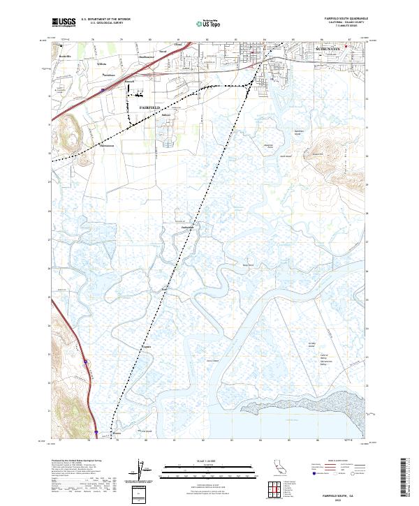 Fairfield South topographic map thumbnail