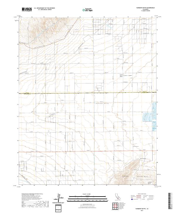 Fairmont Butte topographic map thumbnail