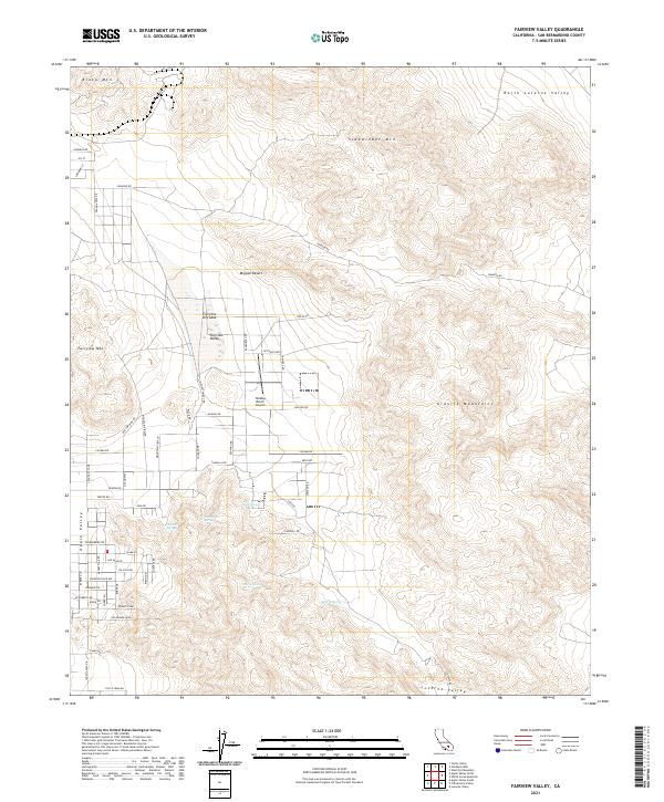 Fairview Valley 2021 topographic map thumbnail