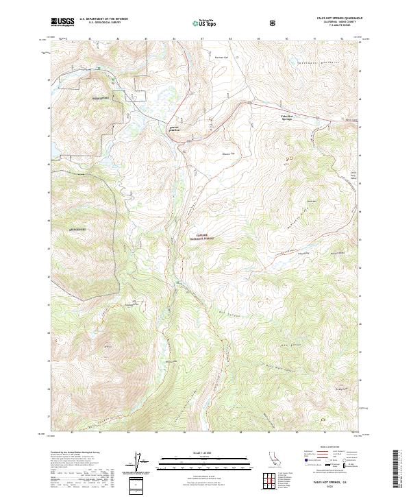 Fales Hot Springs topographic map thumbnail