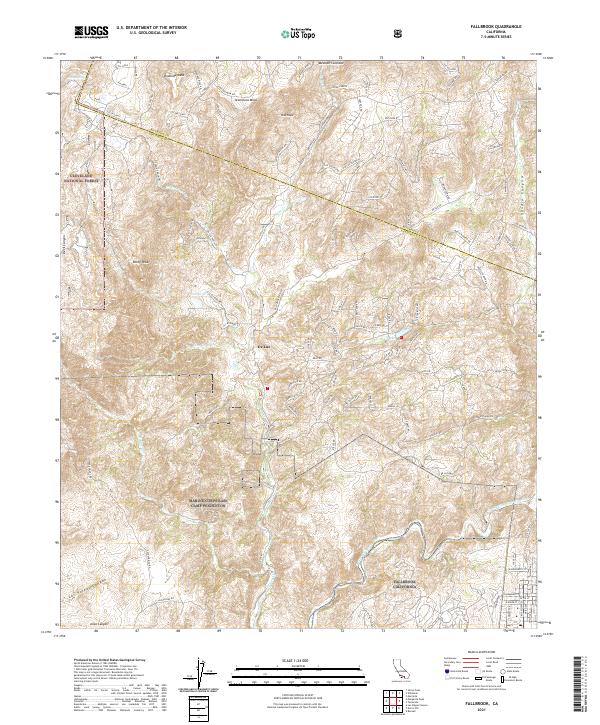 Fallbrook 2021 topographic map thumbnail