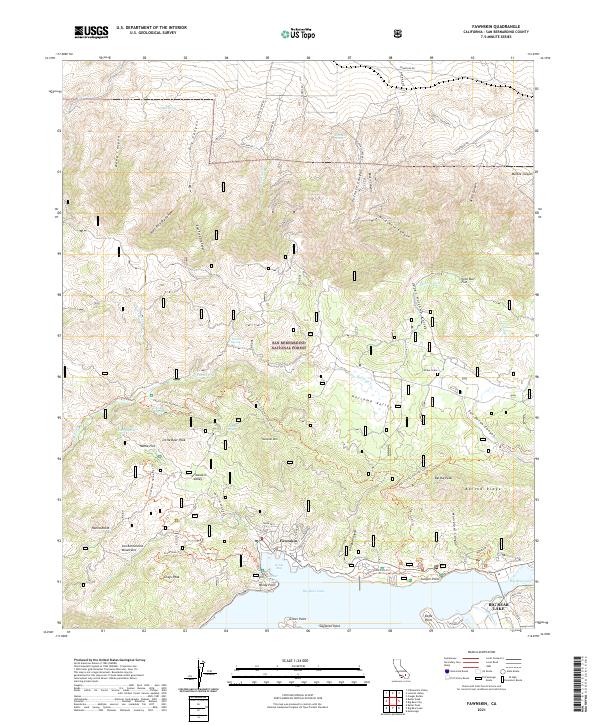 Fawnskin 2021 topographic map thumbnail