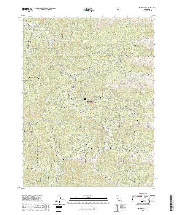Felkner Hill topographic map thumbnail