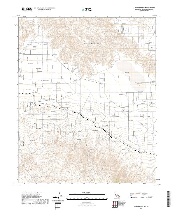 Fifteenmile Valley topographic map thumbnail