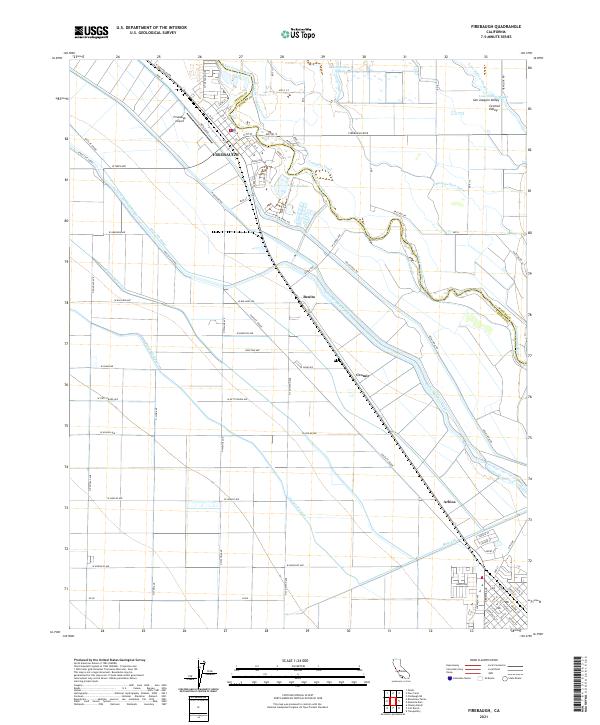 Firebaugh 2021 topographic map thumbnail