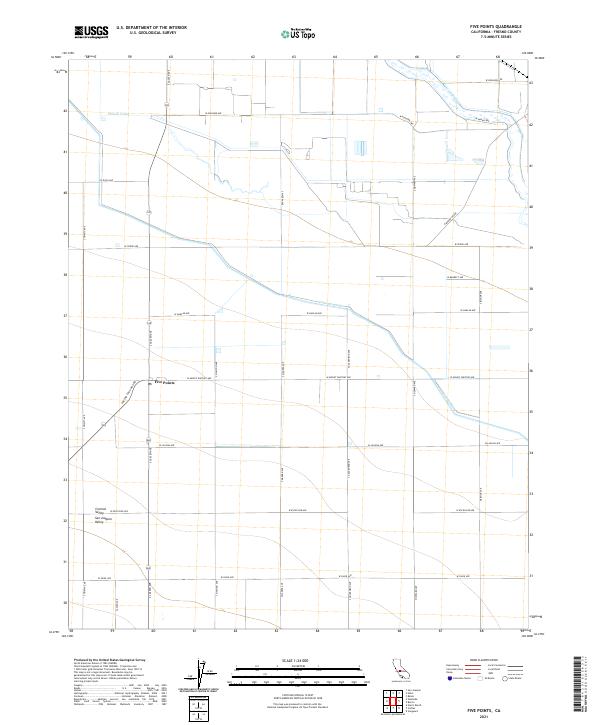Five Points 2021 topographic map thumbnail